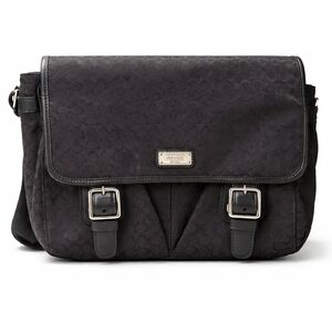 Coach Women’s Crossbody Messenger Bag Signature Jacquard F70283 Black